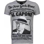 T-shirt Korte Mouw Local Fanatic Al Capone Rhinestone