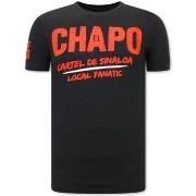 T-shirt Korte Mouw Local Fanatic EL Chapo Cartel De Sinaloa
