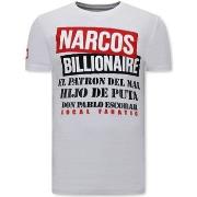 T-shirt Korte Mouw Local Fanatic Print Narcos