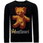 Sweater Tony Backer Print Teddy Bear