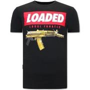 T-shirt Korte Mouw Local Fanatic Stoere Loaded Gun