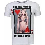 T-shirt Korte Mouw Local Fanatic Hot Famous Poker Bar Refaeli