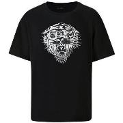 T-shirt Korte Mouw Ed Hardy Tiger-glow t-shirt black