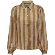 Blouse La Strada Shirt Atina L/S - Golden