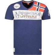 T-shirt Korte Mouw Geographical Norway SX1130HGN-Navy