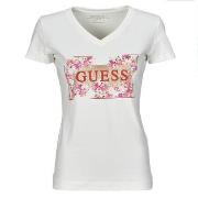 T-shirt Korte Mouw Guess LOGO FLOWERS