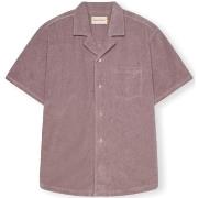 Overhemd Lange Mouw Revolution Terry Cuban Shirt S/S - Purple