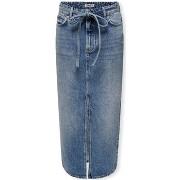 Rok Only Gianna Belted Skirt - Medium Blue Denim