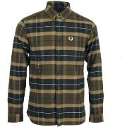 Overhemd Lange Mouw Fred Perry Brushed Tartan Shirt