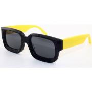 Zonnebril Leziff Occhiali da Sole Valencia M4554 C03 Nero Giallo