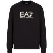 Sweater Ea7 Emporio Armani Visibility Cotton Sweatshirt Black