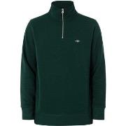 Sweater Gant Regular Shield-Sweatshirt Met Halve Rits