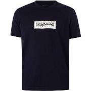 T-shirt Korte Mouw Napapijri Relaxed T-shirt met Box-logo