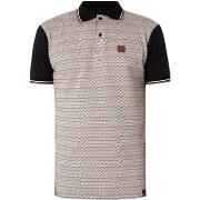 Polo Shirt Korte Mouw Trojan Poloshirt Met Zigzagjacquard Paneel