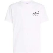 T-shirt Tommy Jeans Signature Logo Crew T-Shirt White