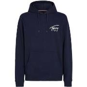 Sweater Tommy Jeans Signature Logo Graphic Hoodie Dark Night Navy