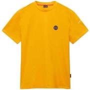 T-shirt Napapijri Badge T-Shirt Orange