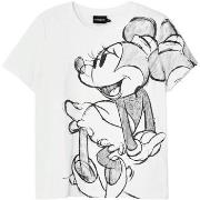 T-shirt Korte Mouw Desigual TS_MICKEYDRAWING 24WWTKA1