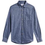 Overhemd Lange Mouw Portuguese Flannel Teca Shirt - Indigo