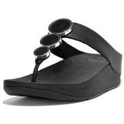 Teenslippers FitFlop HALO LEATHER TOE-POST SANDALS ALL BLACK