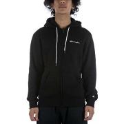 Fleece Jack Champion Felpa Hooded Full Zip Sweatshirt Nero