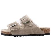 Klompen Birkenstock Arizona Shearling LEVE Taupe LAF