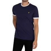 T-shirt Korte Mouw Lyle &amp; Scott Ringer-T-shirt van biologisch kato...