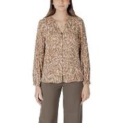 Blouse Street One Buttoned tunic blouse w collar 345323