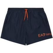 Zwembroek Ea7 Emporio Armani Logo Swim Shorts Armani Blue/Tanger