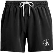 Zwembroek Calvin Klein Jeans CK Monogram Swim Shorts Black