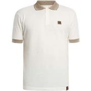 Polo Shirt Korte Mouw Trojan Jacquard kraag getextureerd poloshirt