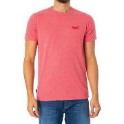 T-shirt Korte Mouw Superdry Essentieel EMB-T-shirt met logo