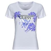 T-shirt Korte Mouw Guess CN FLOWER TRIANGLE
