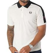 T-shirt Sergio Tacchini Cross Stripe Polo Shirt Gardenia/Black