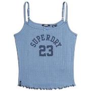 Top Superdry Débardeur en pointelle avec motif femme Athletic
