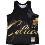 Top Mitchell And Ness Débardeur Boston Celtics NBA Big Face 4.0 Fashio...