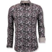 Overhemd Lange Mouw Tony Backer Luxe Blouse Digitale Print