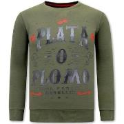 Sweater Local Fanatic Print PLATA O PLOMO