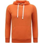 Sweater Enos Hoodie Capuchon Oranje