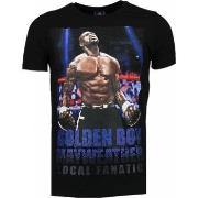 T-shirt Korte Mouw Local Fanatic Golden Boy Mayweather Rhinestone