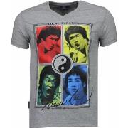 T-shirt Korte Mouw Local Fanatic Bruce Lee Ying Yang