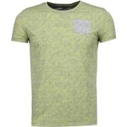 T-shirt Korte Mouw Bn8 Black Number Blader Motief Summer