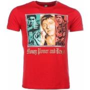 T-shirt Korte Mouw Local Fanatic Scarface Money Power Respect Print