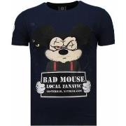 T-shirt Korte Mouw Local Fanatic State Prison Rhinestone