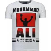 T-shirt Korte Mouw Local Fanatic Muhammad Ali Rhinestone