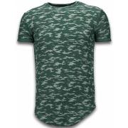 T-shirt Korte Mouw Justing Fashionable Camouflage Long Fi Army
