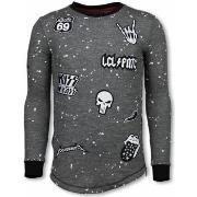 Sweater Local Fanatic Longfit Embroidery Patches Rockstar