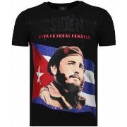 T-shirt Korte Mouw Local Fanatic Presidente Rhinestone