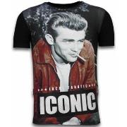 T-shirt Korte Mouw Local Fanatic James Dean Iconic Digital