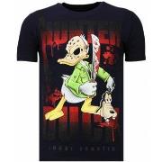 T-shirt Korte Mouw Local Fanatic Hunter Duck Rhinestone